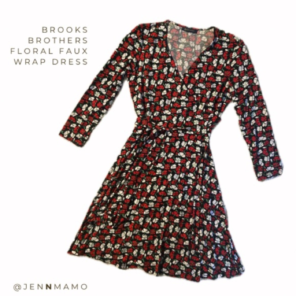 NWOT Brooks Brothers Women's Floral Dress, Size Large